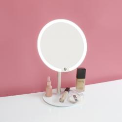 LED vanity mirror with light filling desk vanity mirror folding portable desk mirror