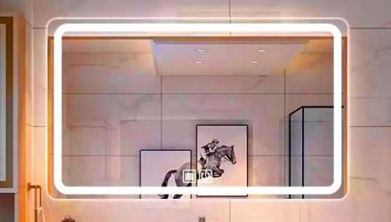 What are the benefits of installing LED bathroom mirrors in the bathroom