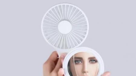Mini Portable Handheld LED Makeup Mirror Create a flawless look anytime, anywhere