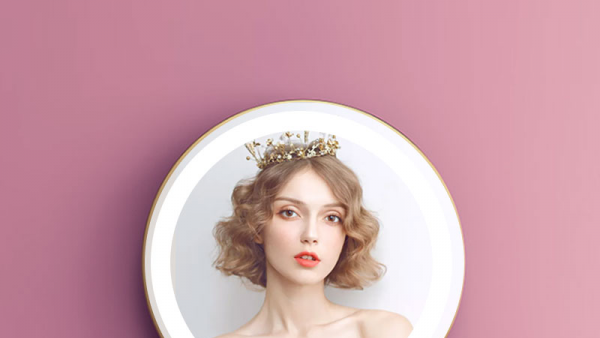 LED ring fill light round mirror combines LED lighting and ring fill light design