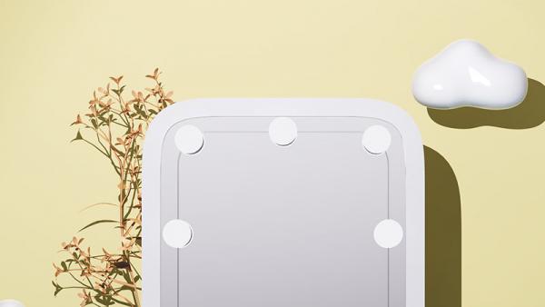 Application scenarios of the three-button three-color lighting Hollywood makeup mirror